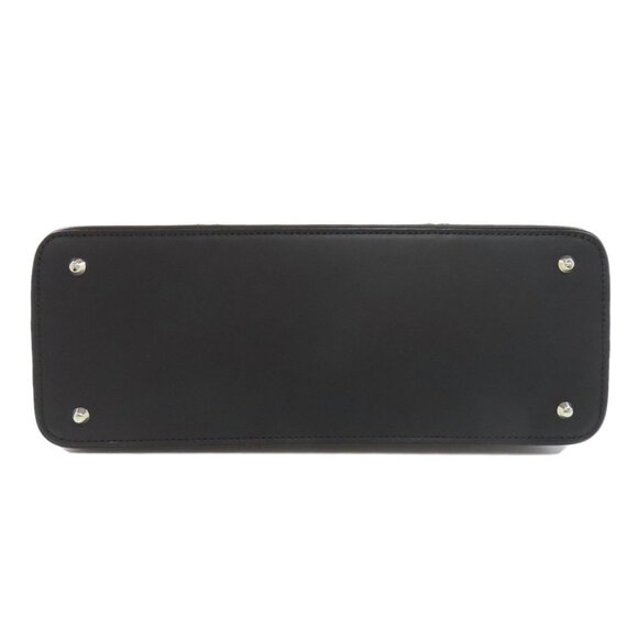 BURBERRY Leather Handbag Black Gold-tone Zipper Shoulder Bag - Picture 4 of 11